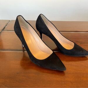 J. Crew Black Suede Heels